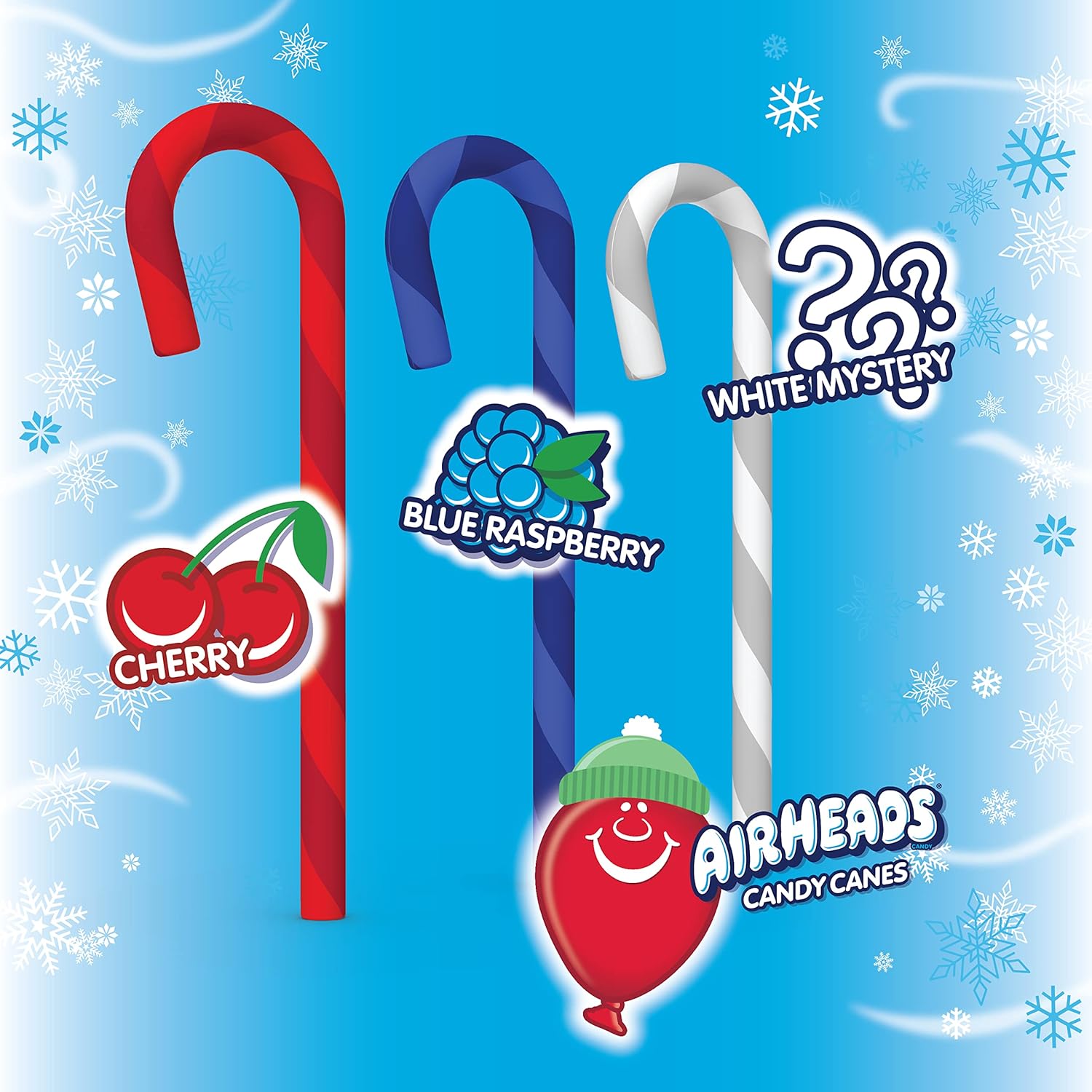 Airheads Candy Canes 12-12 Count Boxes