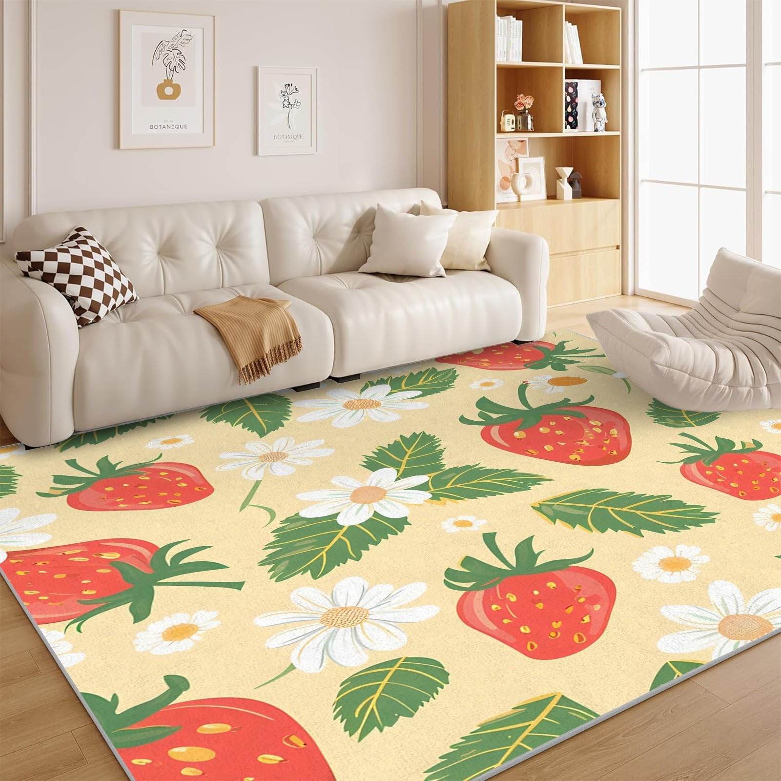 Descente de lit ado vert Y24 lavable en machine et tapis salon doux