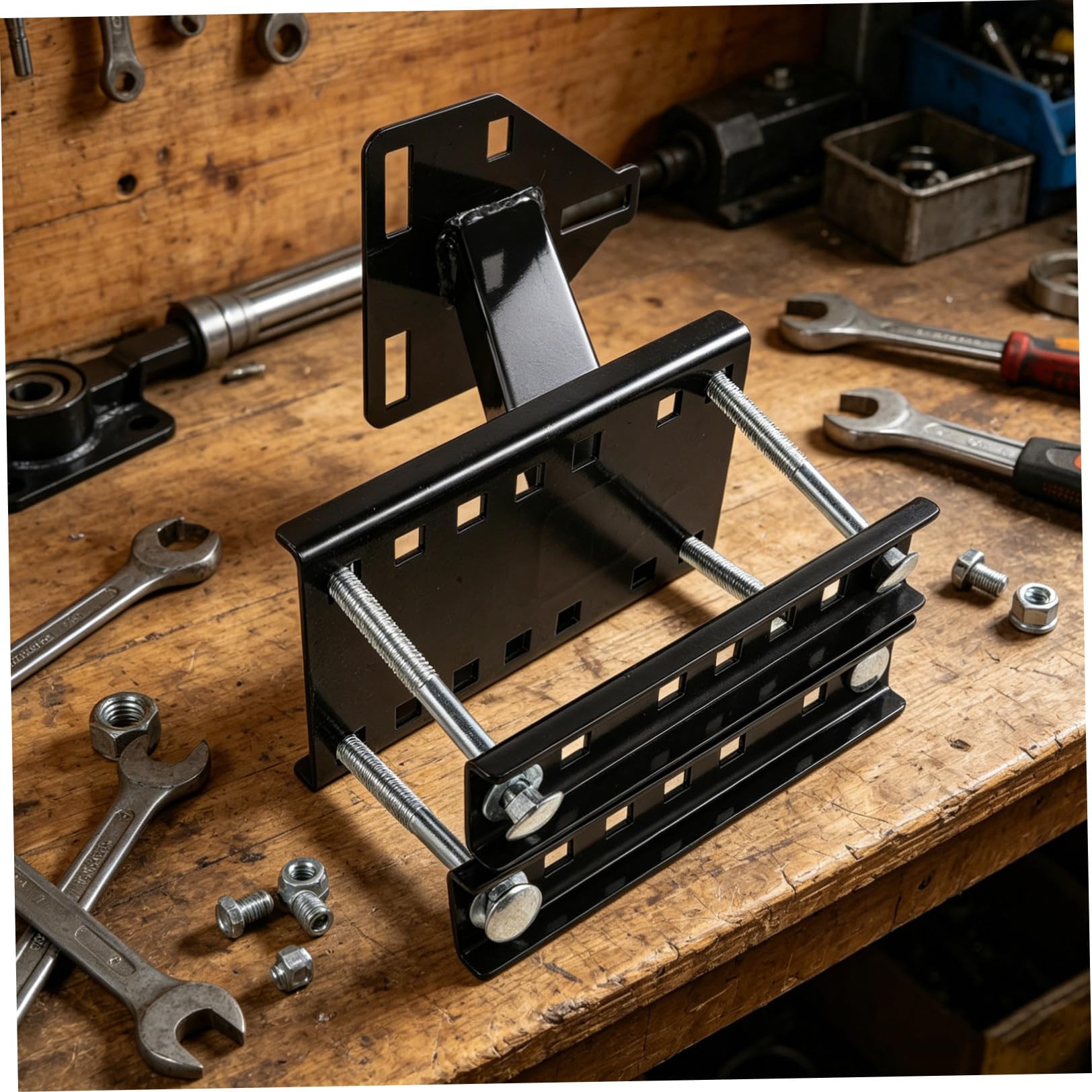 Spare Tire Carrier Mount Wytrzymały Metalowy Uchwyt Do Koła Zapasowego Do Przyczepy z Uchwytami