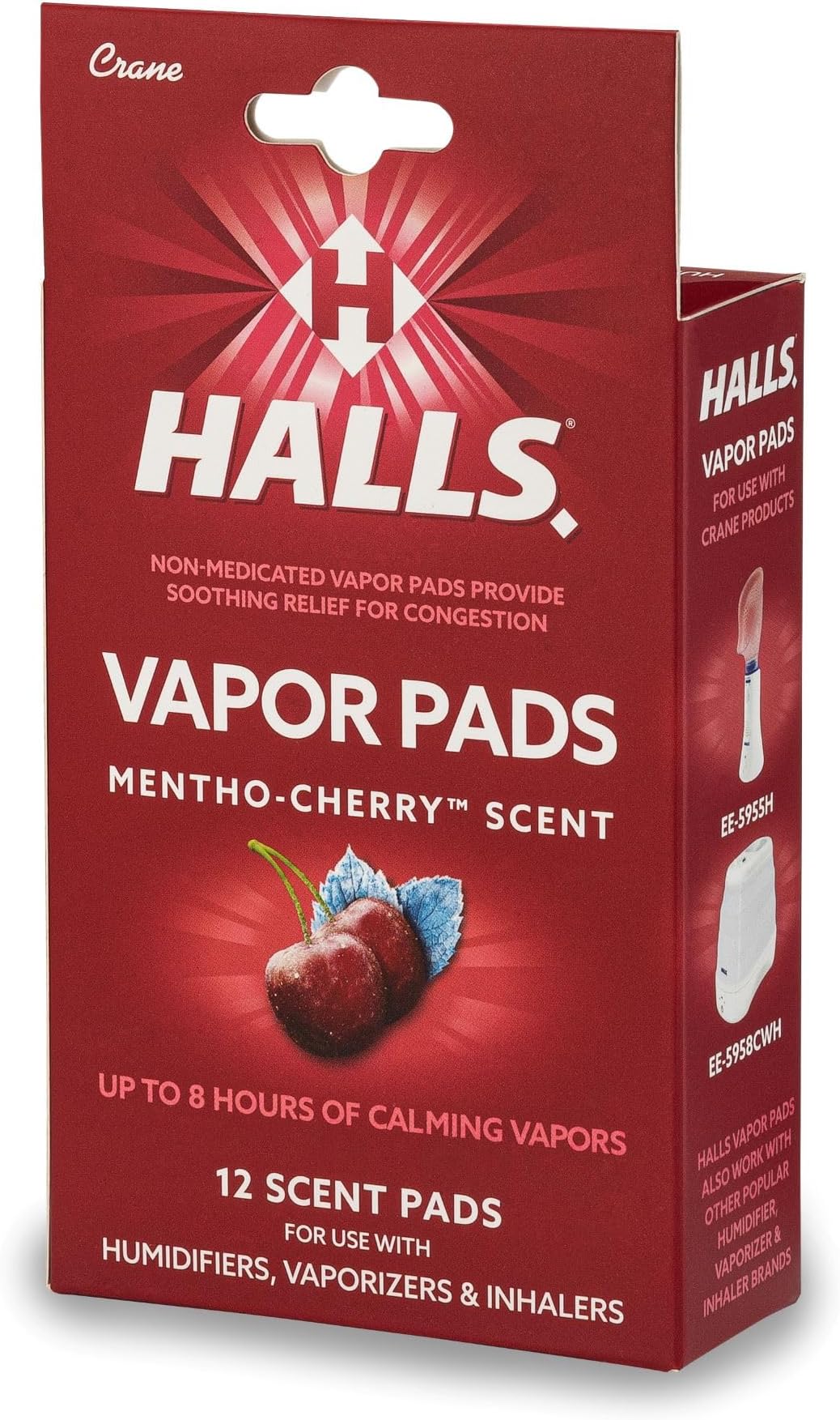 Mentho-Cherry Scented Vapor Pad, Red
