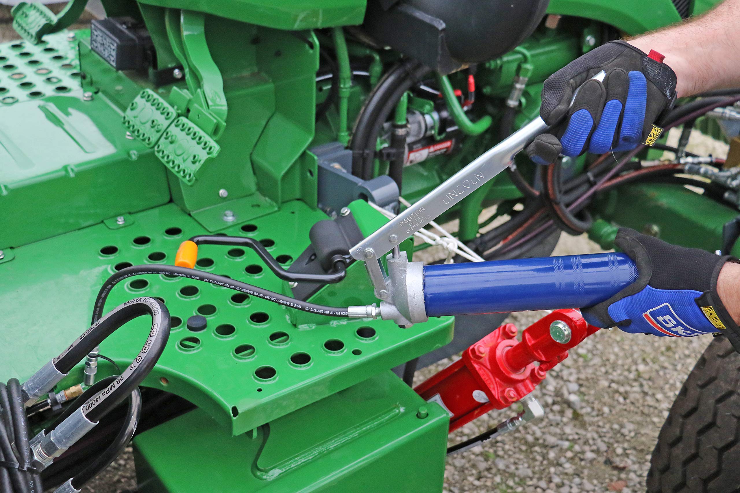 Lincoln 1147 Heavy Duty LeverAction Manual Grease Gun with 18inch