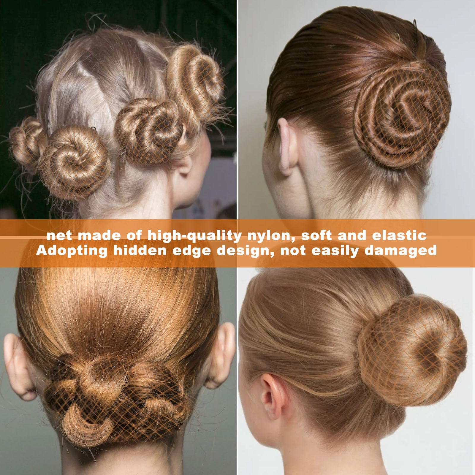 Retine Per Capelli Chignon - 30 Pezzi, Invisibili, Elastiche, Per Ballerini, Infermiere, Hostess