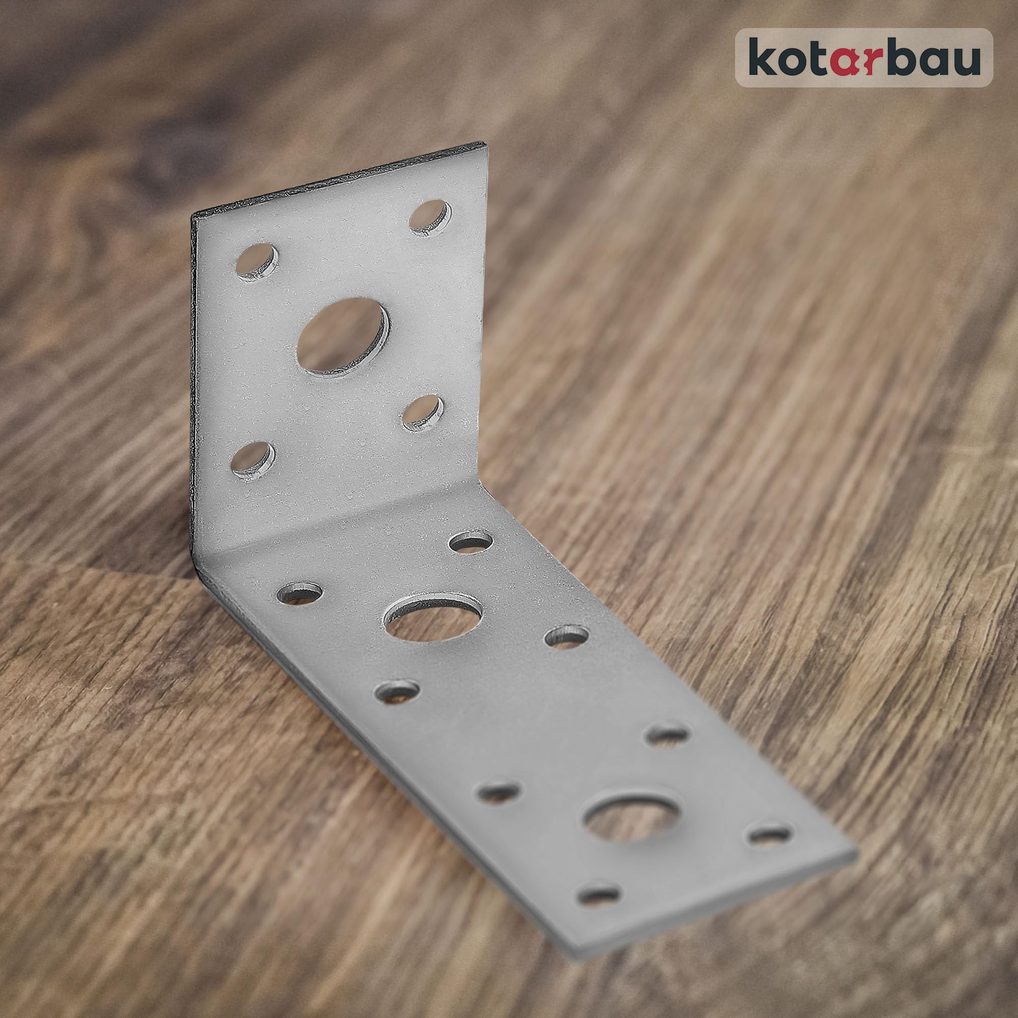 KOTARBAU® Lot de 100 Équerres Fixation 100 x 50 x 40 mm Équerre d'assemblage Acier Galvanisée Connecteurs pour Le Bois Équerre renforcée Support de Coin Raccord coudé
