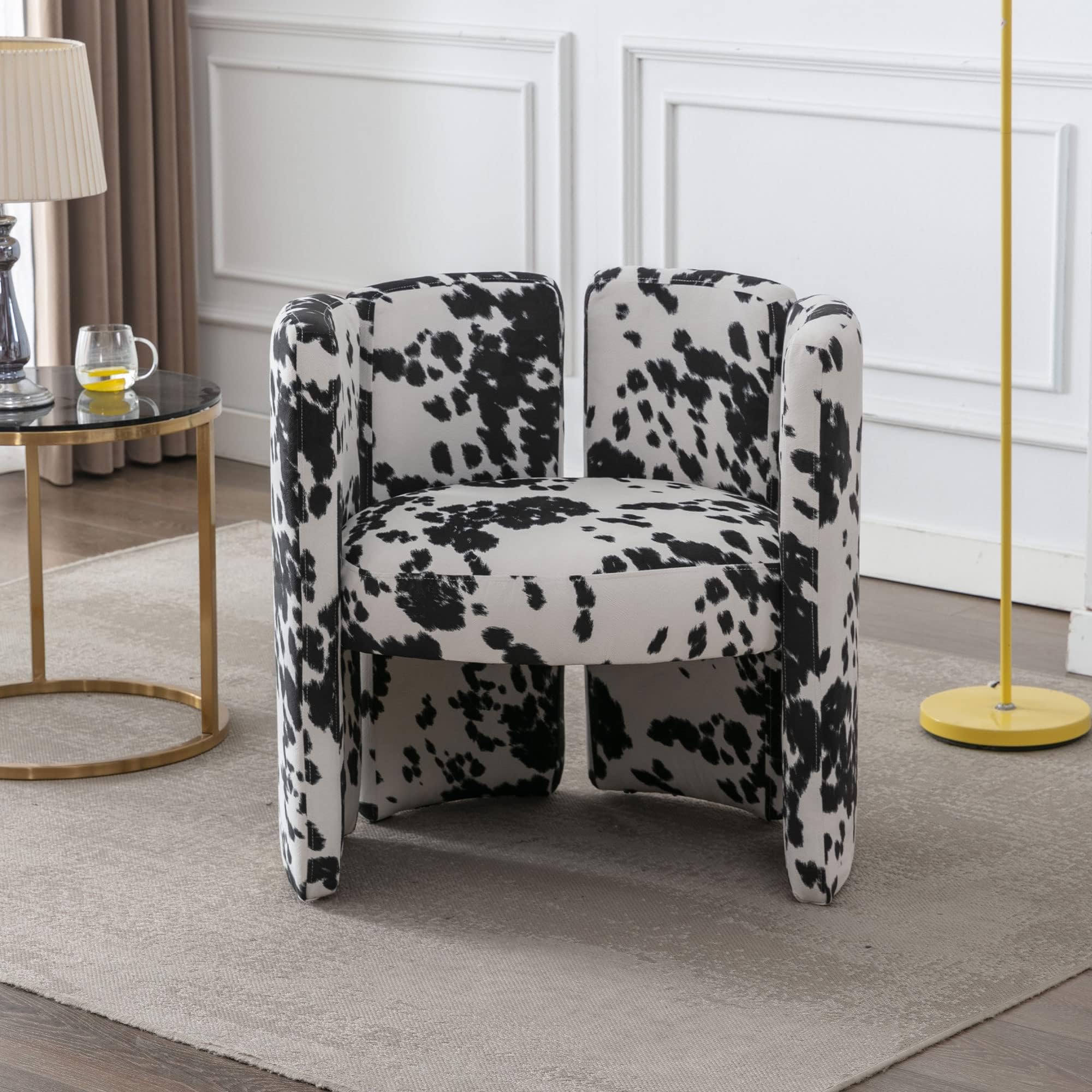 DM Furniture Modern Velvet Accent Chair