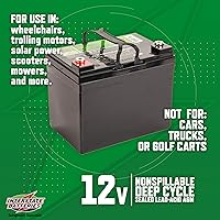 Vista 3 de Interstate Batteries 12V 35AH Sealed Lead Acid (SLA) AGM Deep Cycle Battery (DCM0035) Insert Terminals
