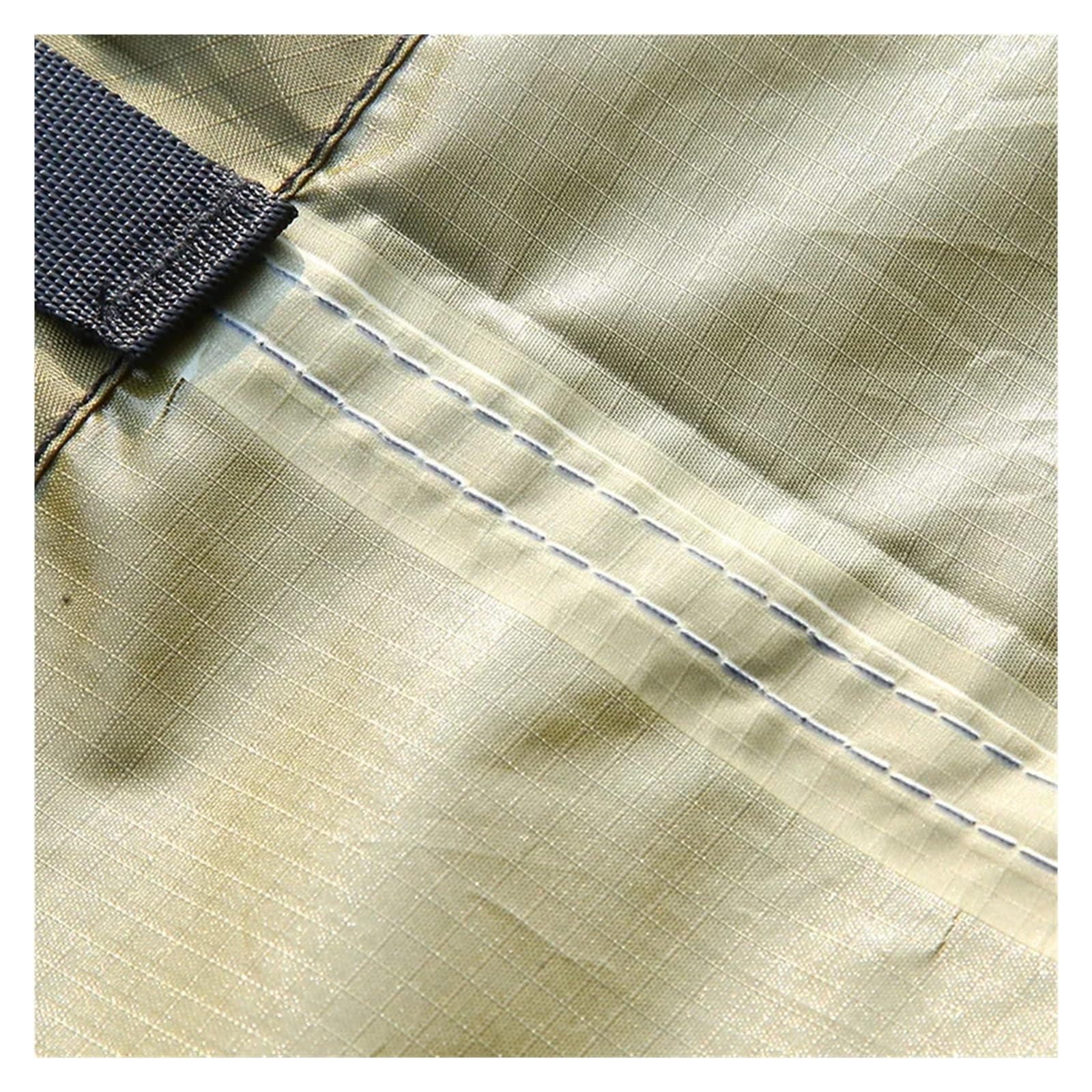 Bâche imperméable - Hamac - Auvent de pluie - Revêtement argenté 210T - Pour camping, jardin, plage - Abri solaire (orange losange)