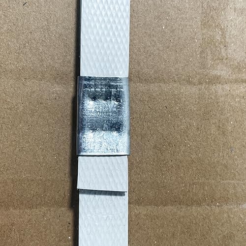 Miniatura 6 de KONEFEJI Sellos abiertos para correas de embalaje de 58 pulgadas, 200 piezas de clip de metal resistente a presión, sello de bandas para correas de