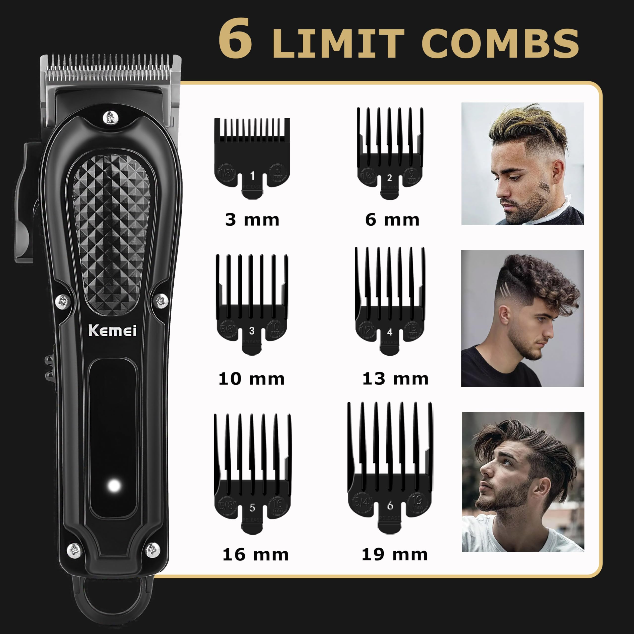 Amazon.co.jp: KEMEI プロフェッショナルヘアクリッパー 男性用