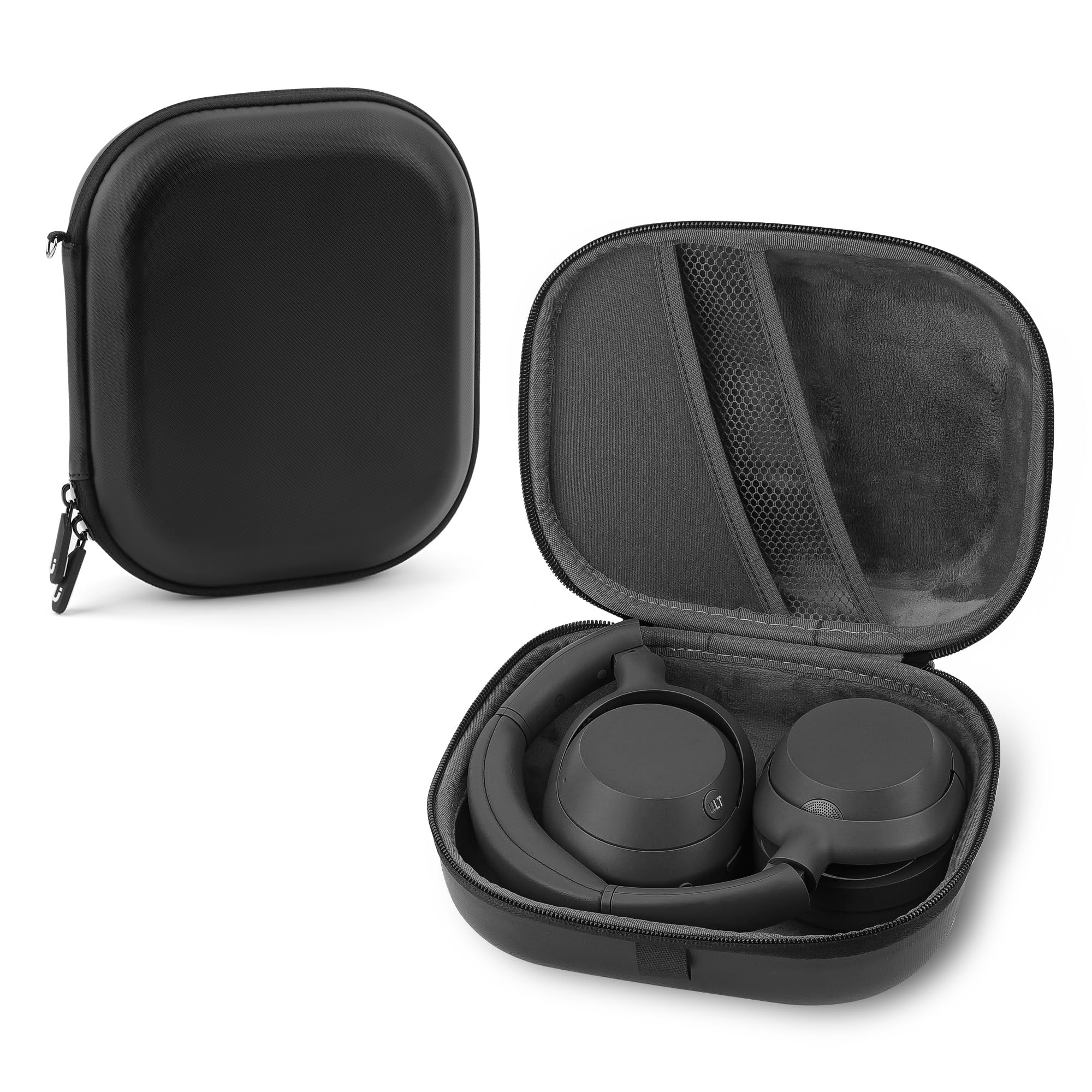 Linkidea Headphones Carrying Case Compatible with Sony WH-1000XM6, WH-1000XM4, WH1000XM3, WH-XB900N, MDR-1000X, Protective Hard Shell Travel Bag with Cable, Charger Storage (Black)