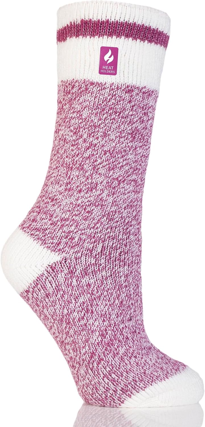 HEAT HOLDERS Women's Willow Block Twist LITE Socks| Warm + Soft, Hiking, Cabin, Cozy at Home Socks - Image 7