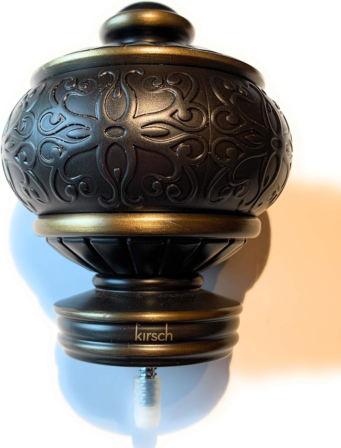 Kirsch Designer Metals Cheyenne 1 3/8” Finial, Color: Venetian Bronze (1831869) 1 Pair