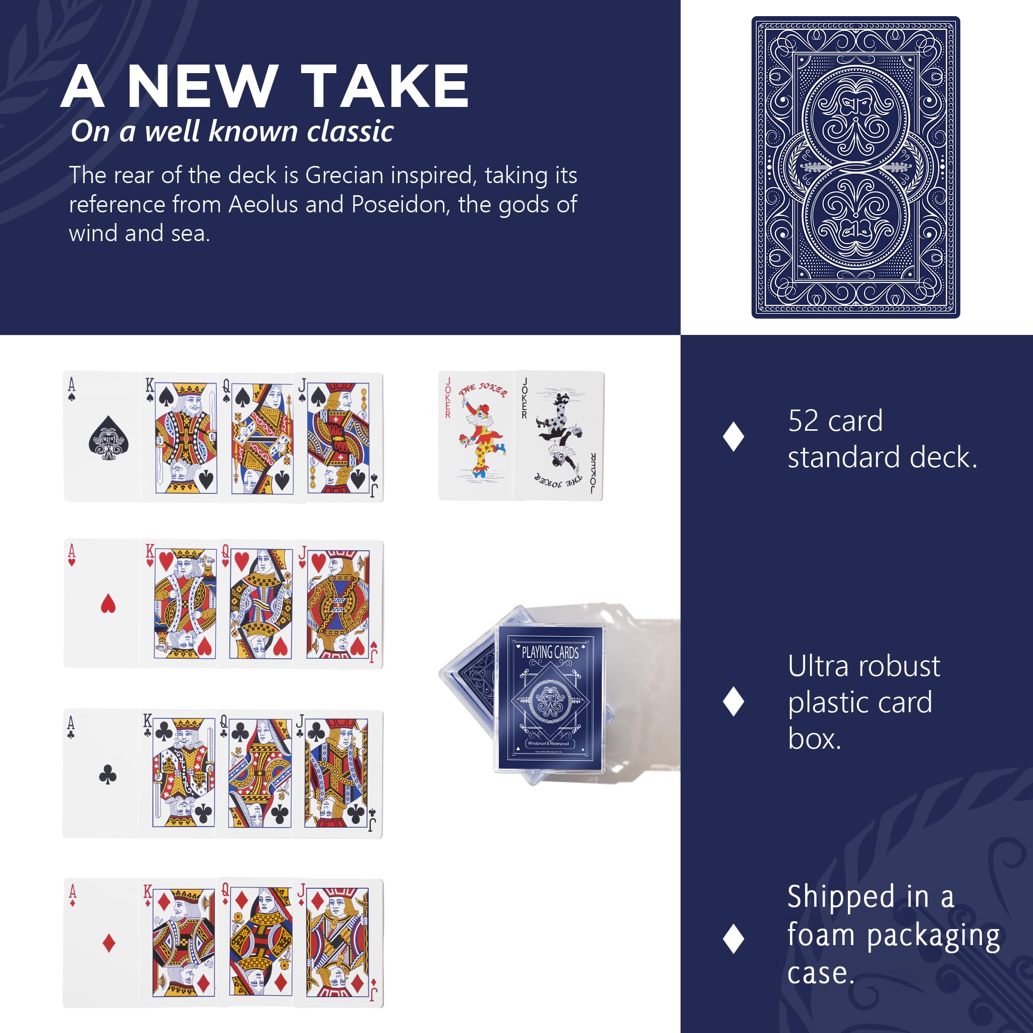 Jeu de cartes lesté lourd idéal pour l'extérieur | Cartes à jouer résistantes au vent et imperméables | Cartes de poker protégées en plastique épais (rouge et bleu Jeu de cartes lesté lourd idéal pour l'extérieur | Cartes à jouer résistantes au vent et imperméables | Cartes de poker protégées en plastique épais (rouge et bleu