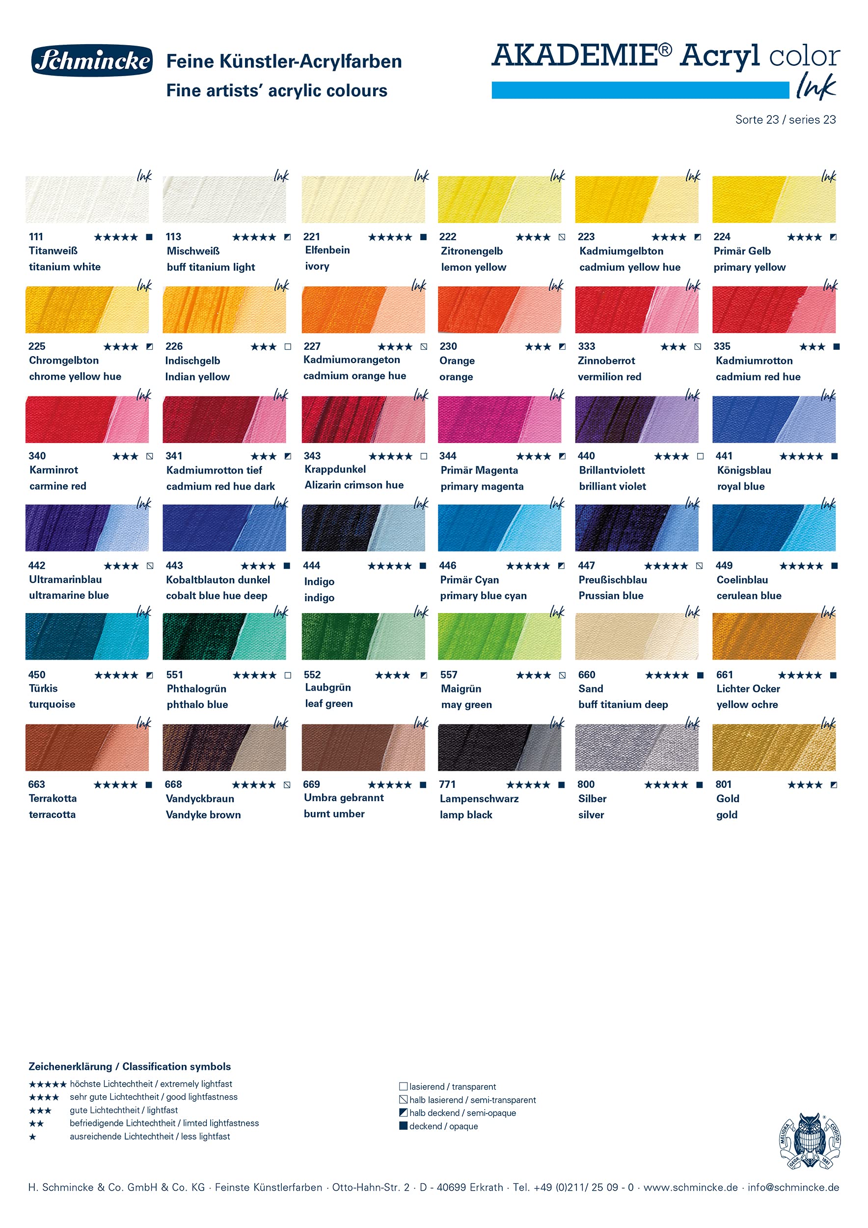 Schmincke Akademie Akrilik Mürekkep 50 ml 442 Ultramarine Blue