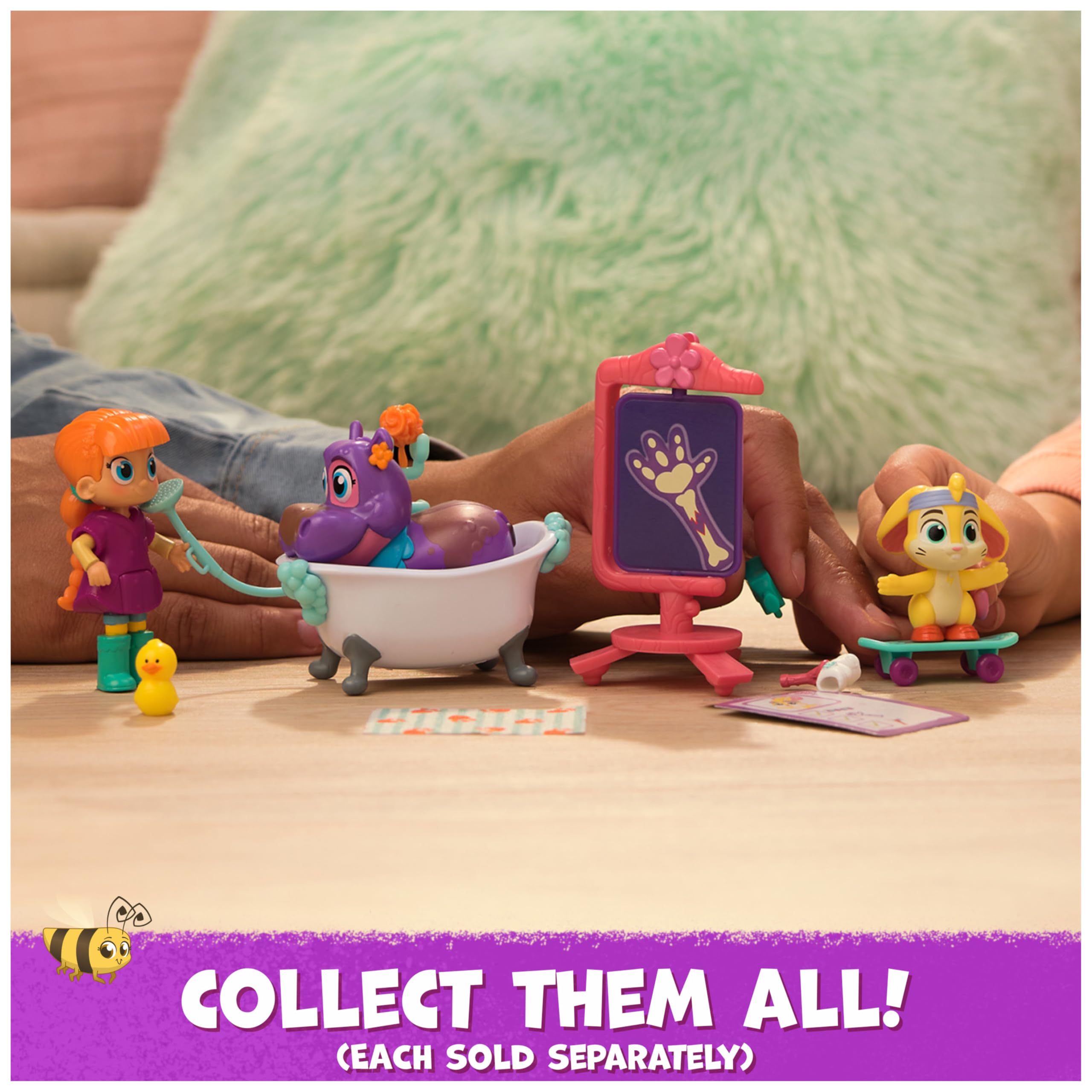 Vida the Vet Zag's Cast & Care Pack with Life & Zig Zag Action Figures & Doctor Kit, Kids Toys for Girls & Boys Ages 3 and up (Spin Master 6071397)