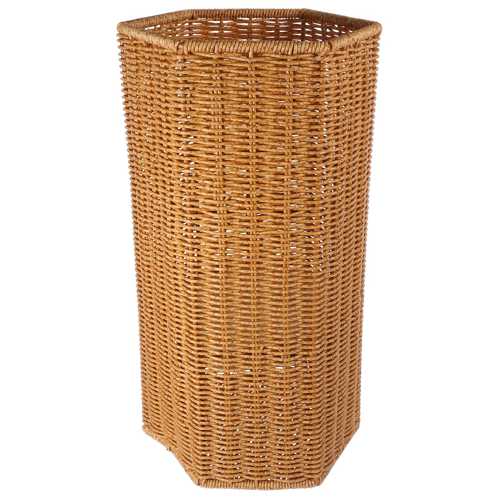 Portaombrelli in Rattan Artificiale 15.55X7.87X7.48In Supporto Ombrello Per Ingresso Casa Ufficio Contenitore Versatile Per Ombrelli Lunghi Pieghevoli E Tappetini Yoga
