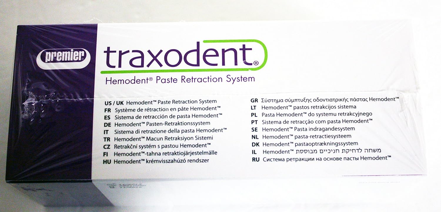 Premier Dental 9007093 Traxodent Paste Retraction System Starter Pack 7/Pk 0.7gm