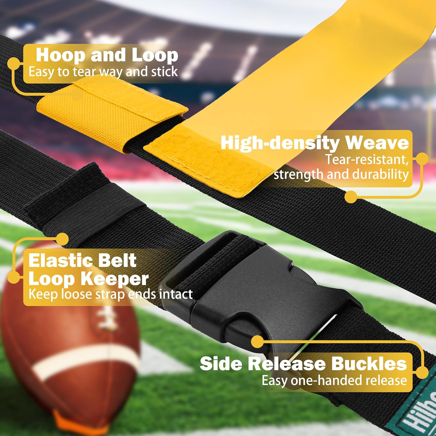 Flag Football Belts, 28 Player Flag Football Sets for Kids Youth and Adults Training Equipment