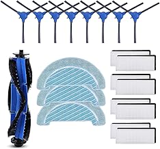 Recamania Replacement Accessories Kit for Cecotec Conga 1090 1790 Robot Vacuum Cleaner Replacement 1 Main Brush 8 Hepa Filters 8 Side Brushes 3 Mop for Conga 1990 1099 1760 1970