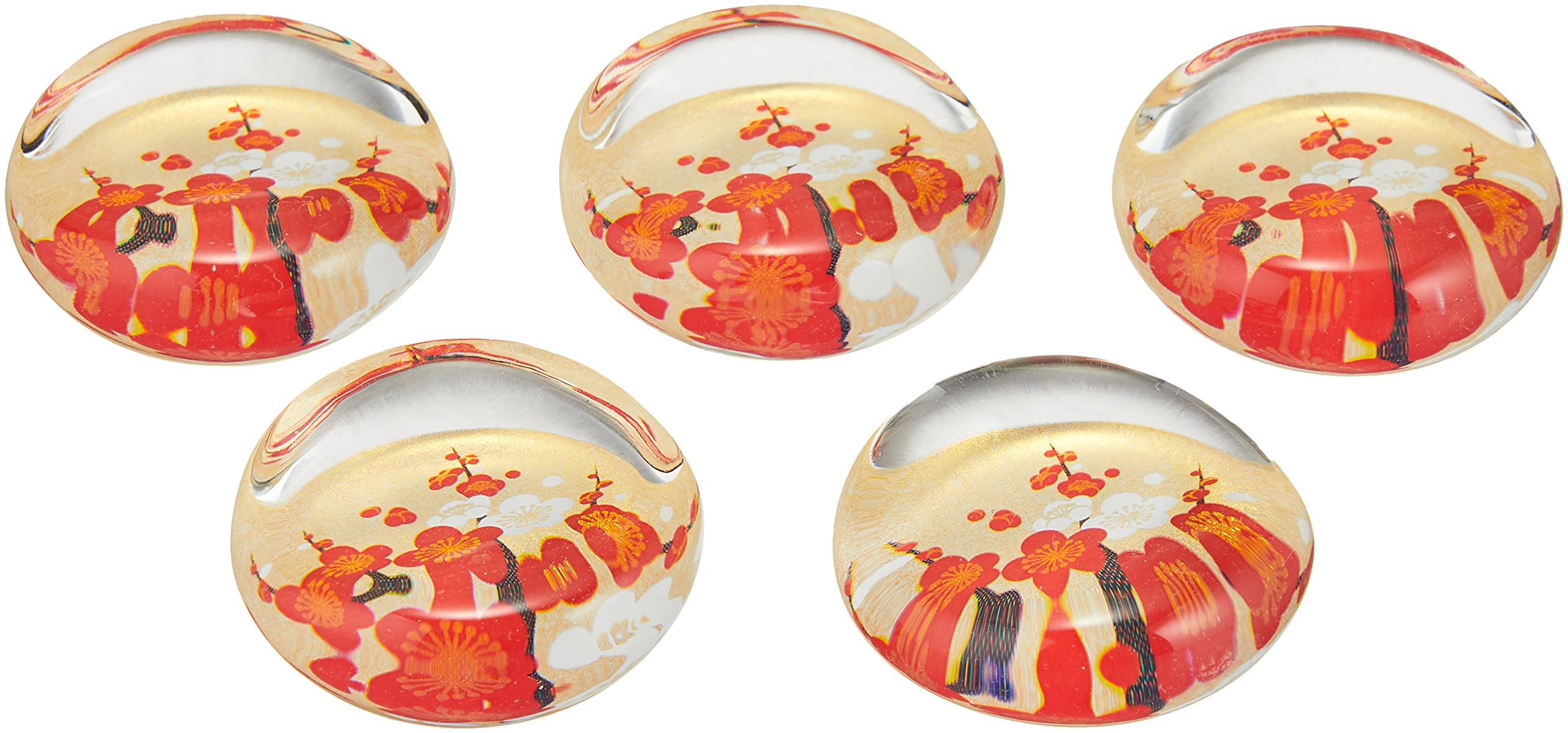 Yakushi Kiln Chopstick Rest (Plum) 5 Pieces