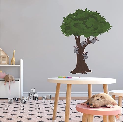 Miniatura 2 de Oso Koala  Vinilo adhesivo multicolor de osos koala para decoración de pared con diseño de wombats como animales, removible para niños, cuarto del