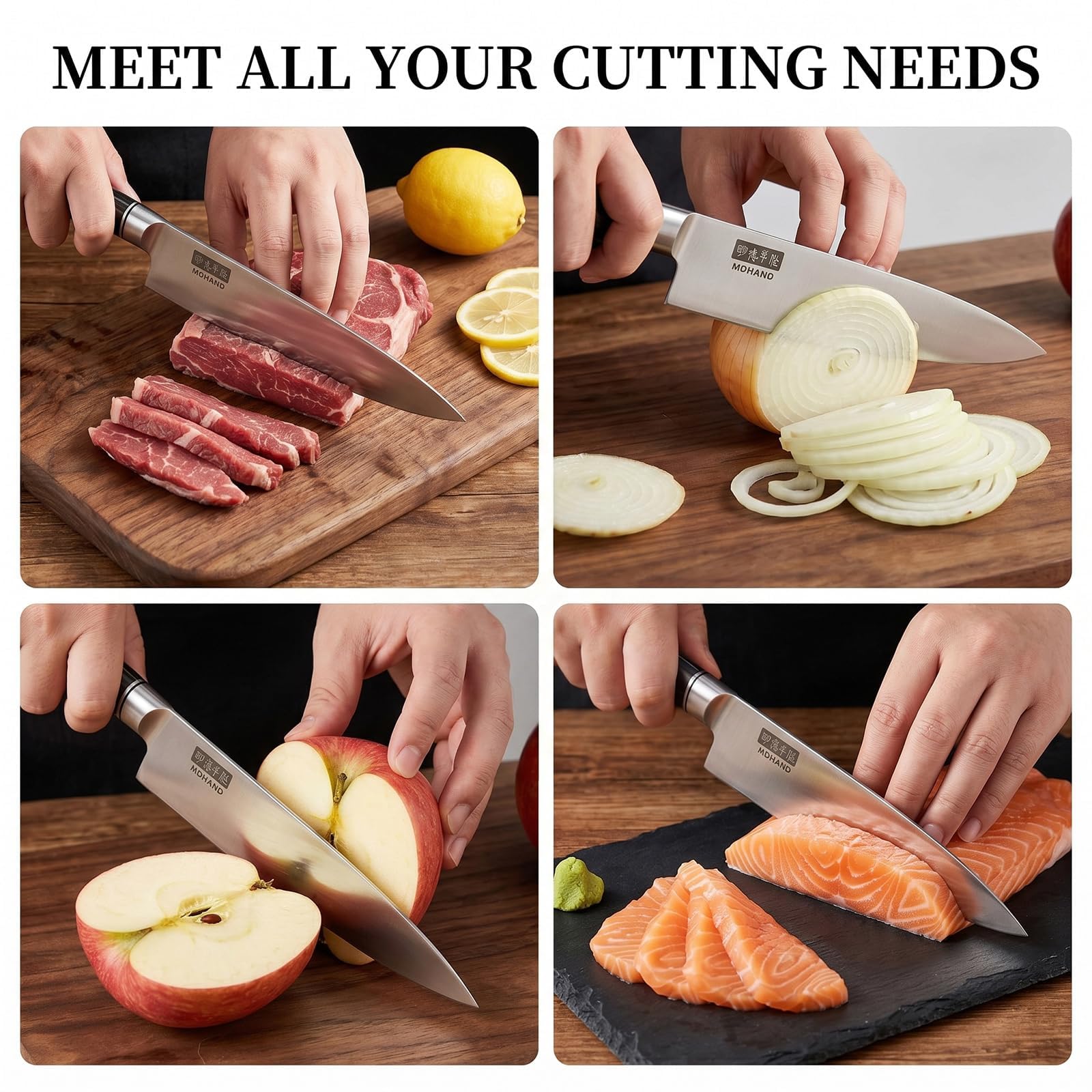 MDHAND Chef Knife 8 Inch, Ultra Sharp Japanese Kitchen Knife Gift Box — Amazon image 8