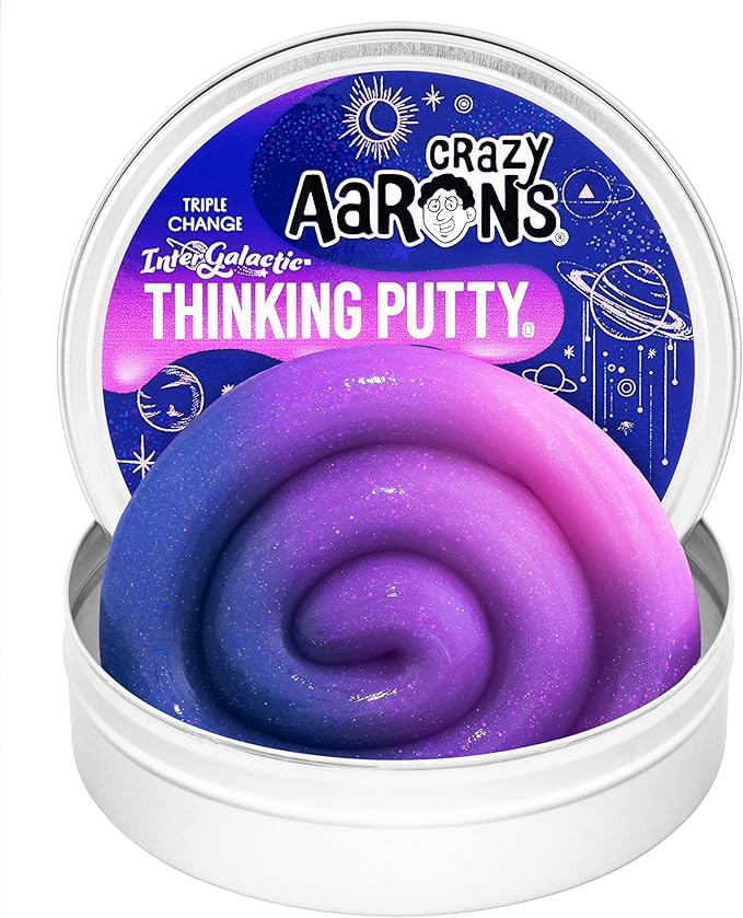 Crazy Aaron's Intergalactic Triple Color Changing Thinking Putty® 4