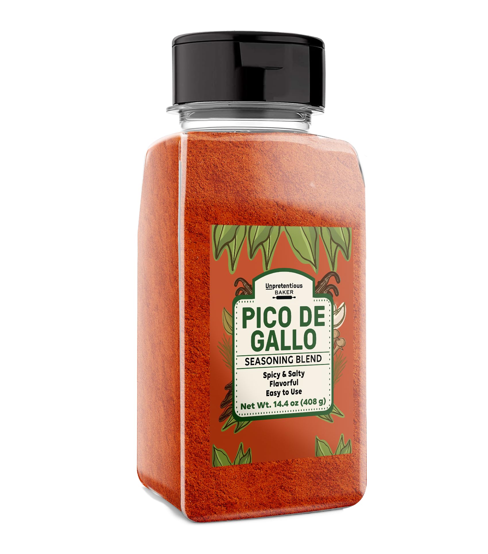 Unpretentious Pico de Gallo Seasoning, 14.4 oz, Spicy & Salty, Easy to Add, Seasoning Blend