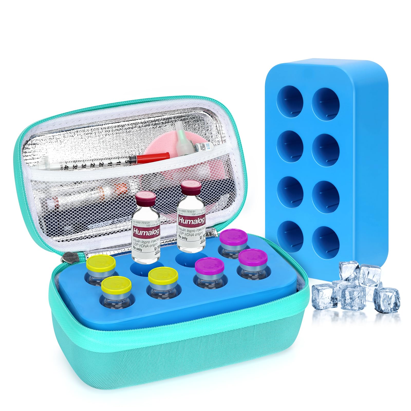 Photo 1 of YOUSHARES Insulin Vial Cooler Travel Case with Ice Brick