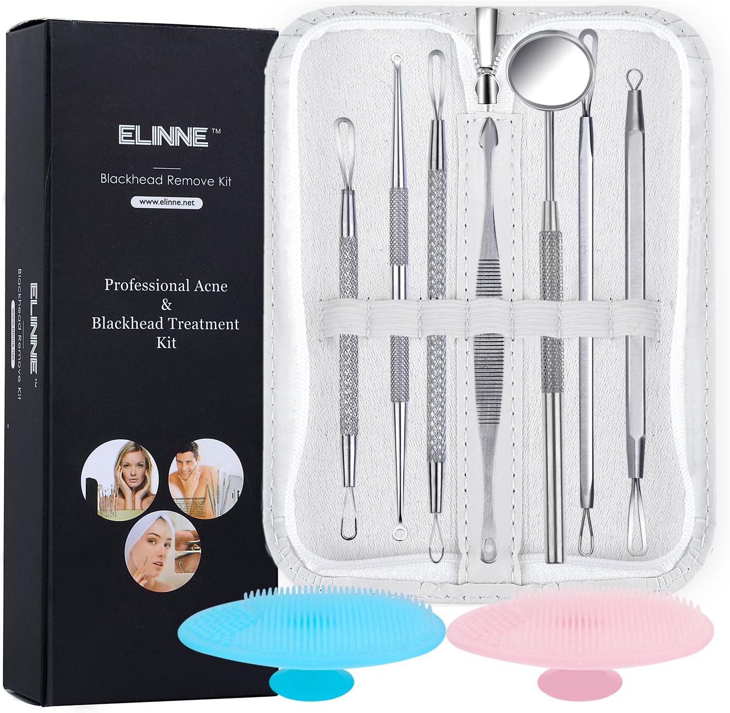 Elinne Blackhead and Pimple Remover Kit (7 Items)