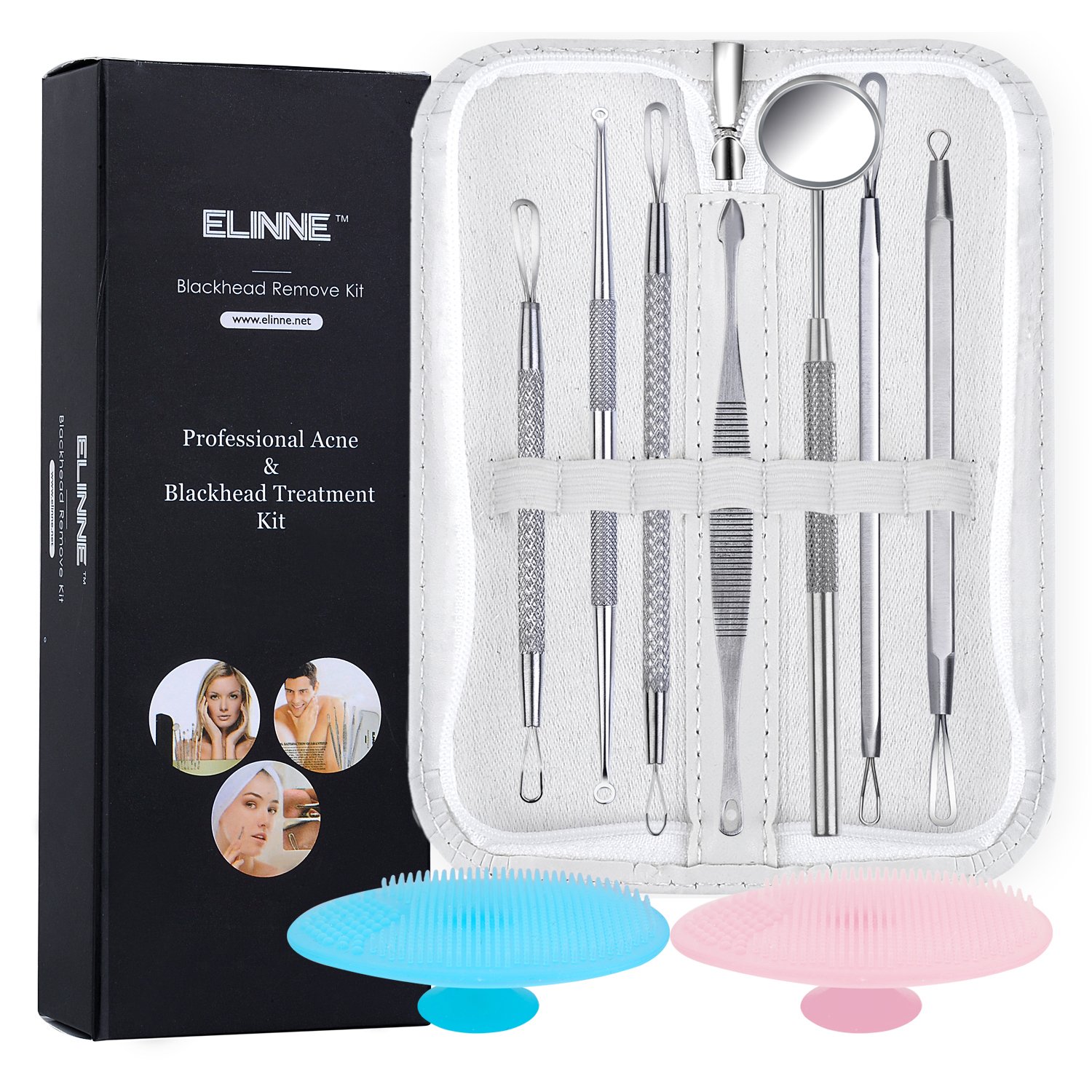 Elinne Blackhead and Pimple Remover Kit (7 Items)