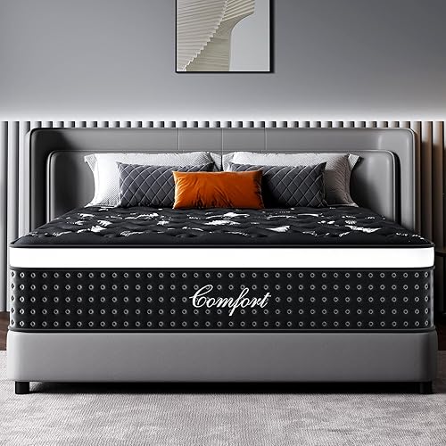 Miniatura 4 de Colchón Queen de 12 pulgadas en caja, cómodo de doble cara, firmeza media y felpa, colchón de espuma viscoelástica para alivio de presión y sueño