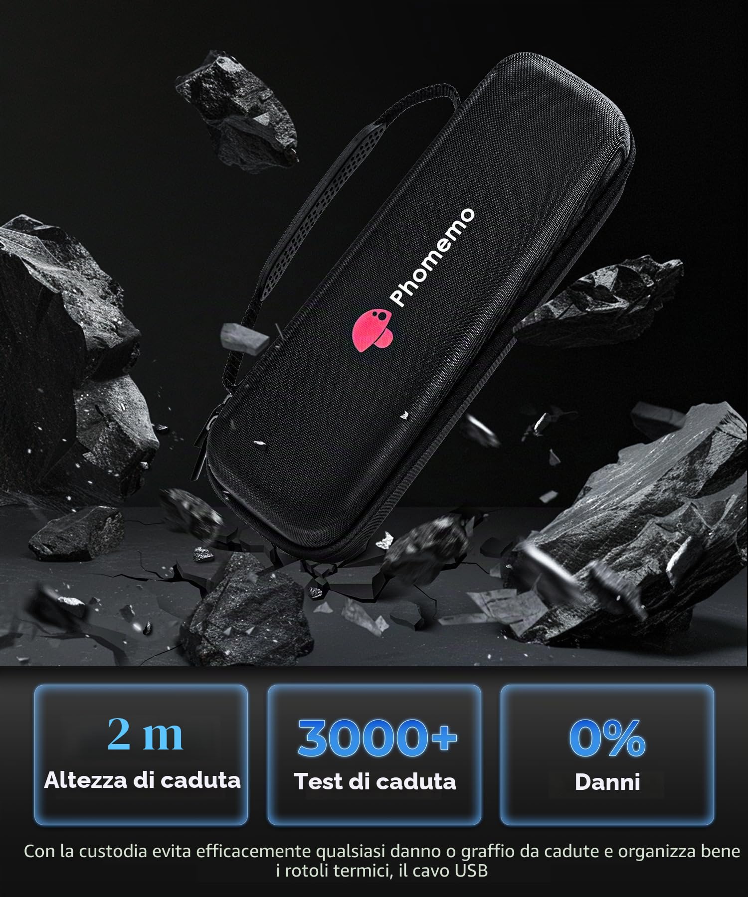 Phomemo M832 Stampante Termica Portatile A4 Senza Fili Grigio