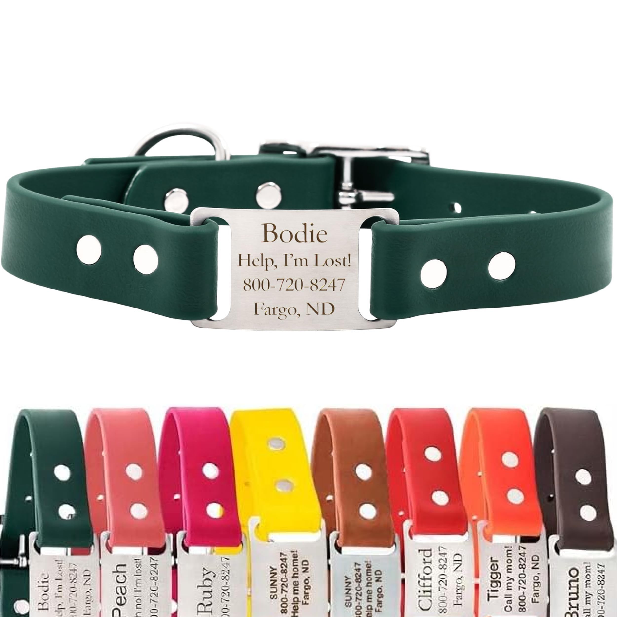 dogIDs Personalized Biothane Collar