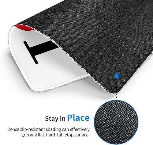 Miniatura 3 de Alfombrilla de mouse con texto en inglés "I Love Jesus", impermeable, para computadora de escritorio, tamaño 8.6 x 7 pulgadas