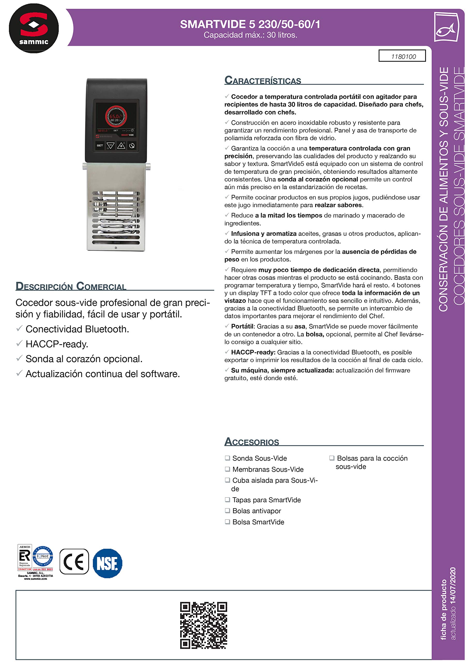 Sammic Cocedor Sous-Vide SmartVide 5 (yommak)