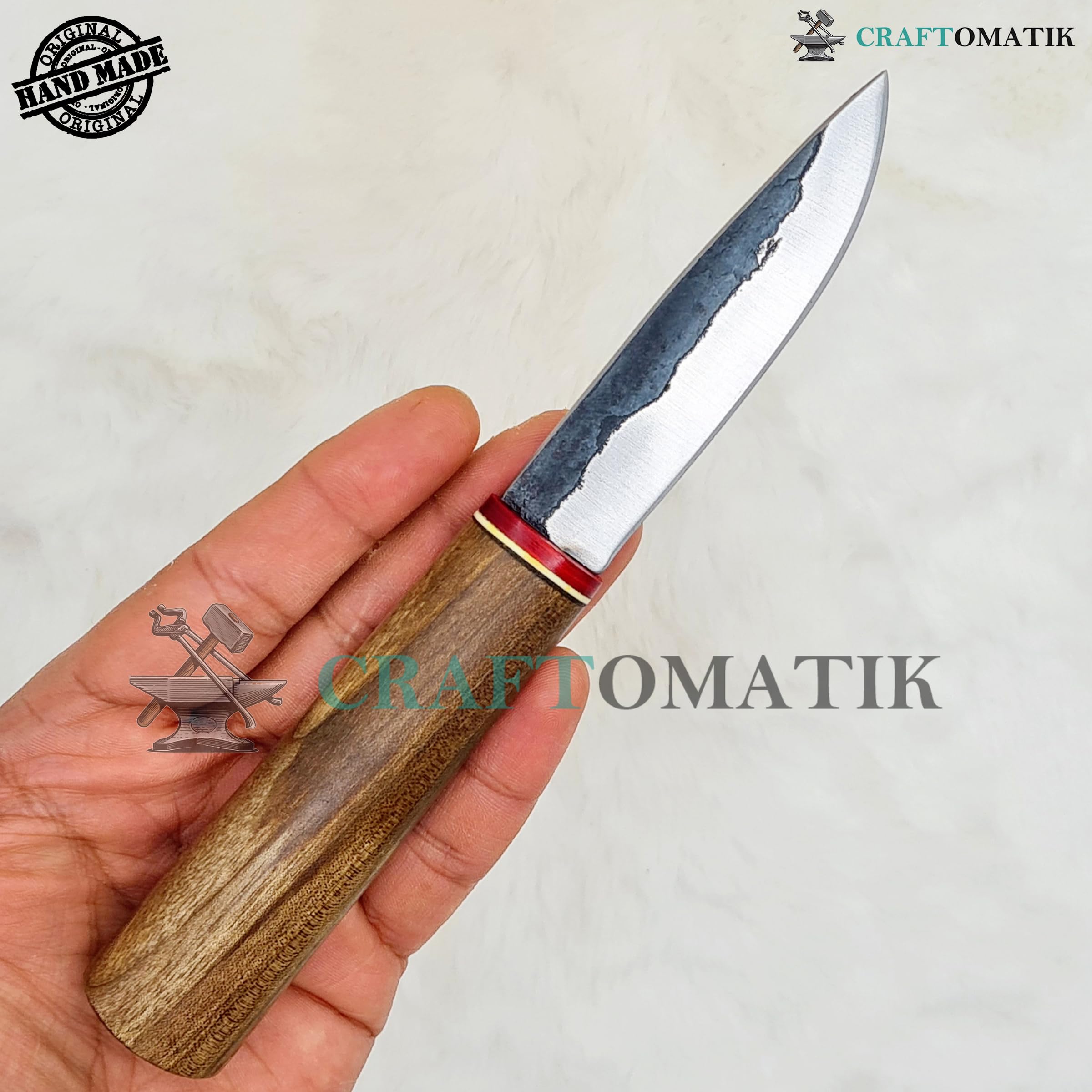 Coltello medievale | Coltello vichingo fatto a mano | Coltello celtico per giardino e campeggio con borsa in pelle | LARP | HFK28