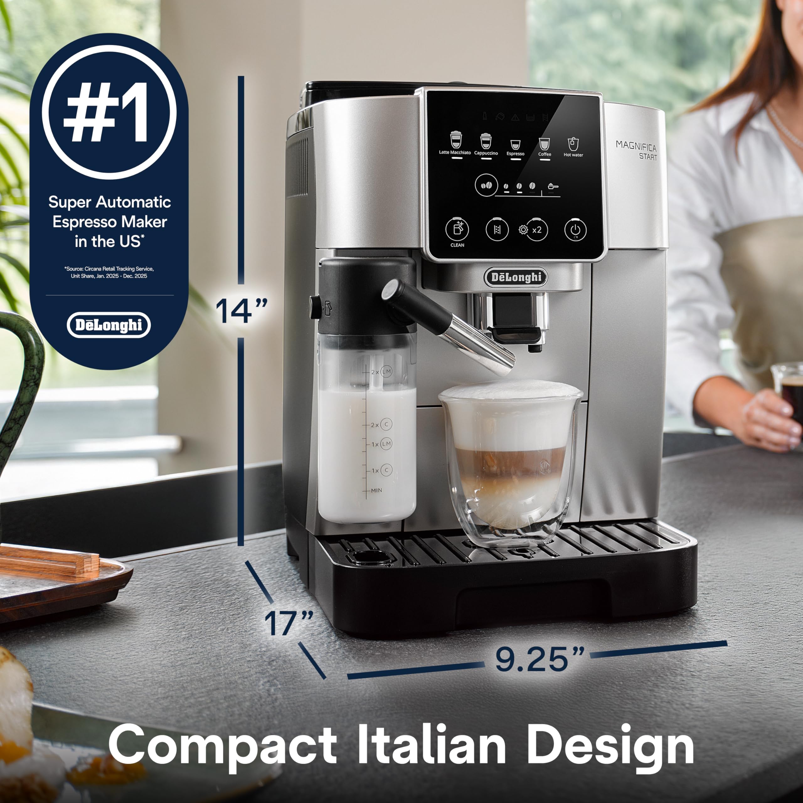 Amazon | De'Longhi Magnifica Start Espresso & Coffee Machine with