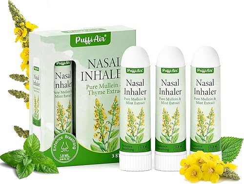 Miniatura 16 de Difusor de hierbas de gordolobo mejorado con extractos de gordolobo, tomillo y menta para limpiar los pulmones, mejorar la respiración y el