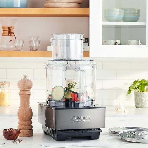 Vista 14 de Cuisinart Mini PREP Custom - Procesador de Alimentos, 2.63 tazas, color plateado Acero inoxidable