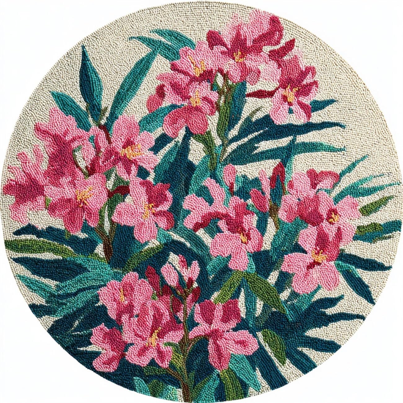 Kitquiver Tapestry Kits for Adults Pink Flowers 50x50cm