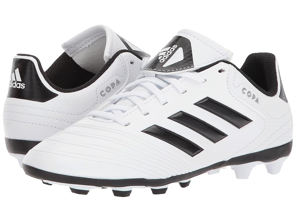 

adidas Kids Copa 18.4 FG (Little Kid/Big Kid) (White/Black/Tactile Gold) Kids Shoes