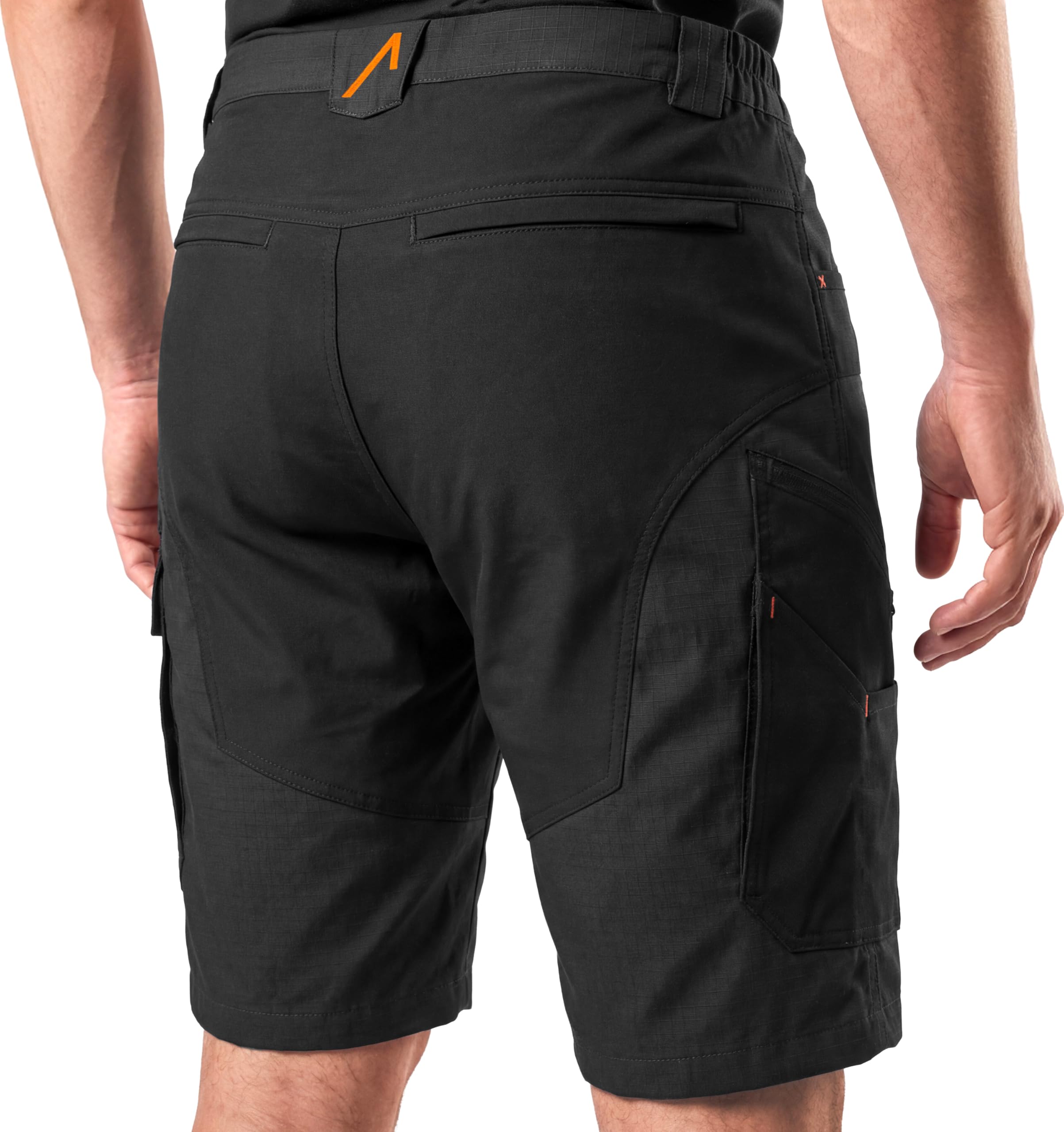 ACE Constructor Herren Hybrid-Arbeitshose kurz - Outdoor-Cargoshorts mit Cordura und Stretch-Gummizug für Männer - 44 bis 66