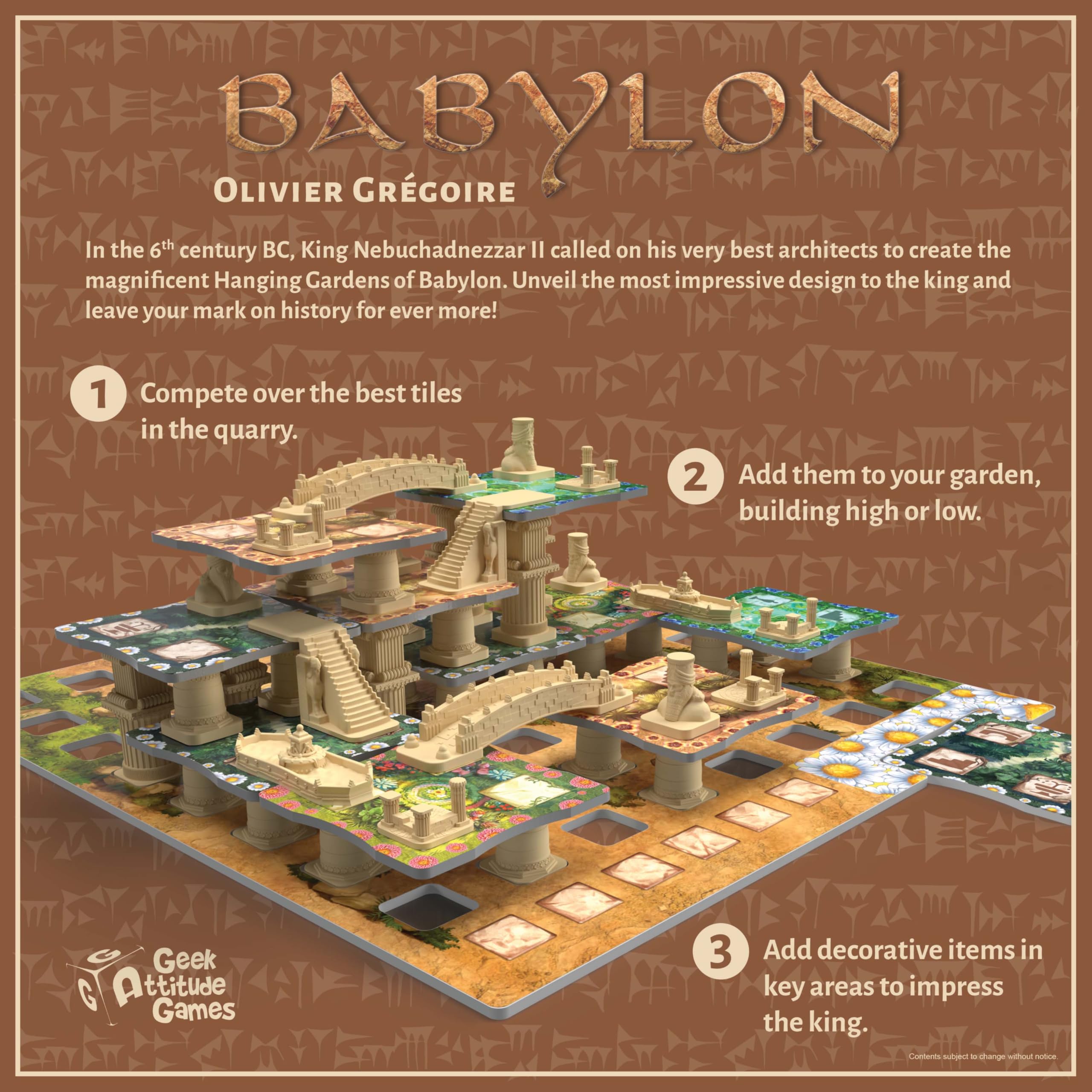Synapses Games | Babylon | Family Strategy Board Game | 3D Tile Placement | 2 to 4 Players | 60 Minutes | Ages 8+ - Image 3
