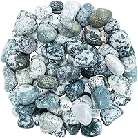 Vista 16 de Crocon 1LB Yaxaita Piedras y Cristales Pulidos a Granel 2000+ Quilates Kit de Cristales Naturales para Sanación de Reiki, Piedras Pulidas