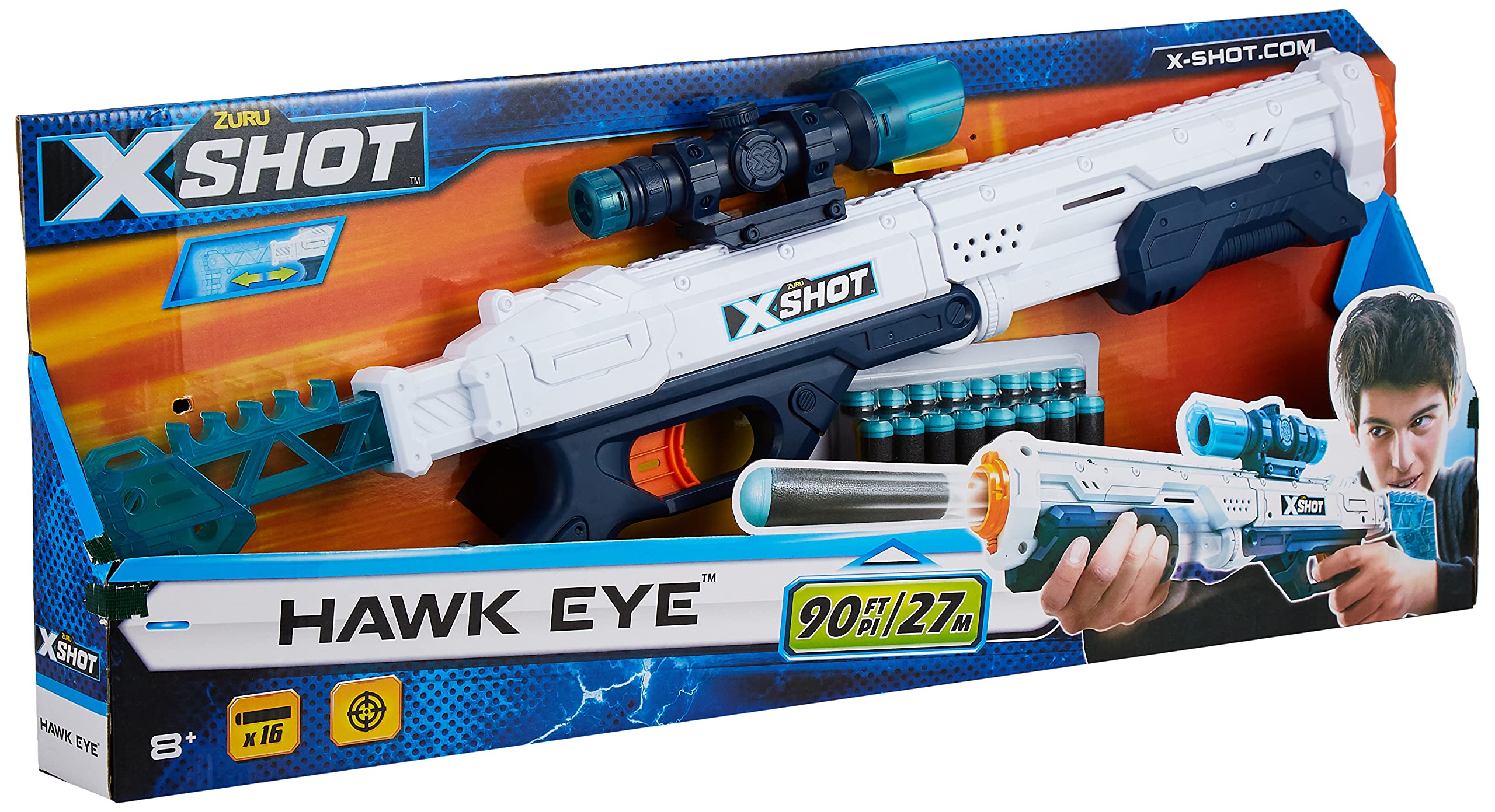 ZURU XShot Excel Hawk Eye Foam Dart Blaster Gun Buy Online in India