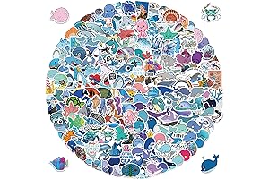 200PCS Ocean Animal Stickers