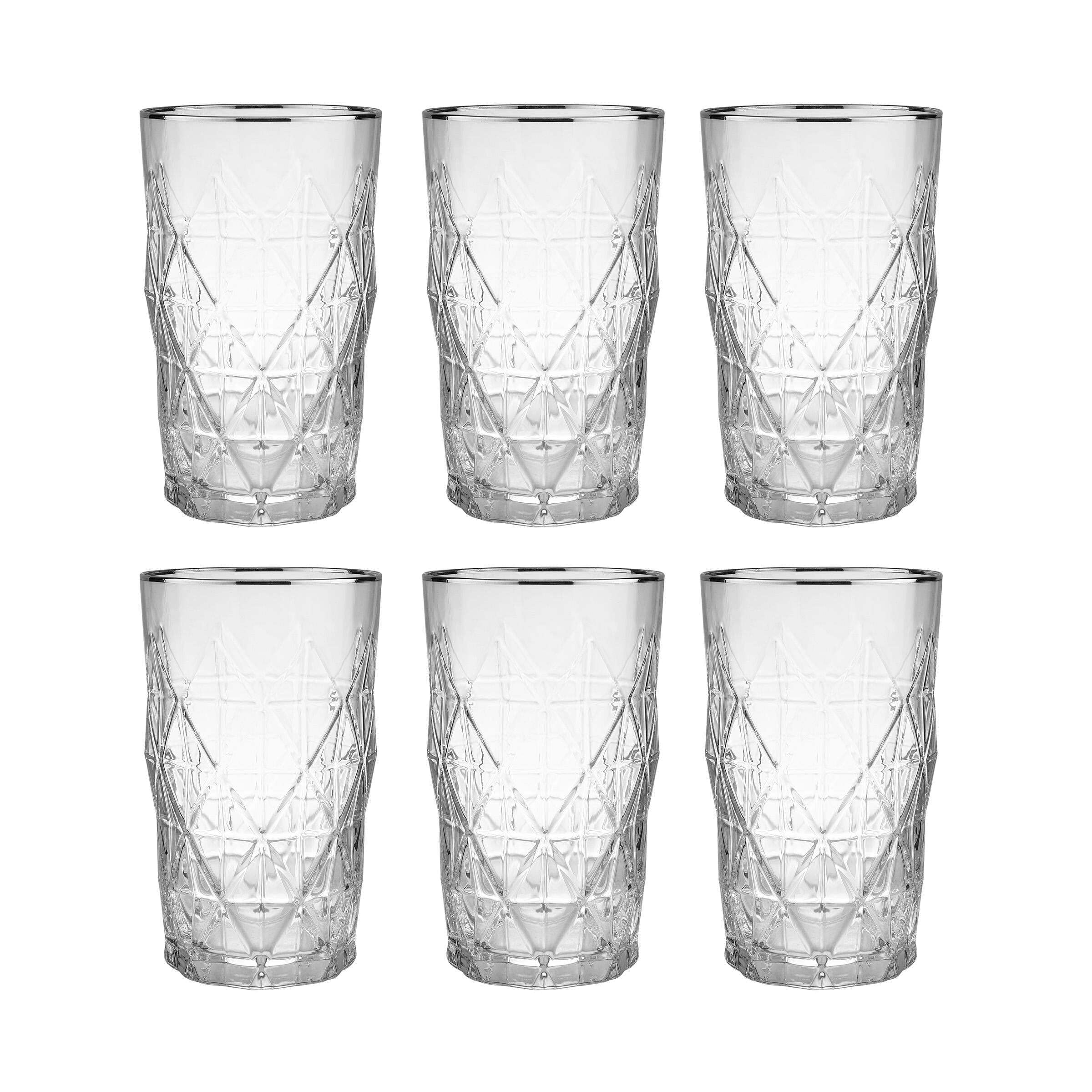Matana 12 Elegante Margarita Gläser – Kunststoff Mit Silberrand, 360 Ml, Wiederverwendbar Matana 12 Elegante Margarita Gläser – Kunststoff Mit Silberrand, 360 Ml, Wiederverwendbar