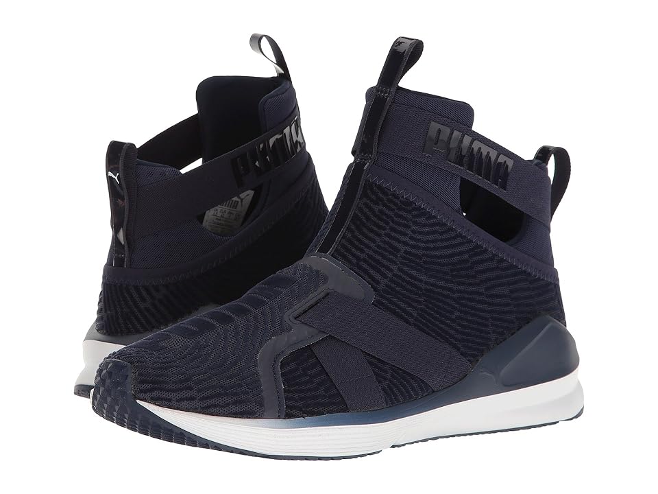

PUMA Fierce Strap Flocking (Peacoat/Puma White) Women's Shoes