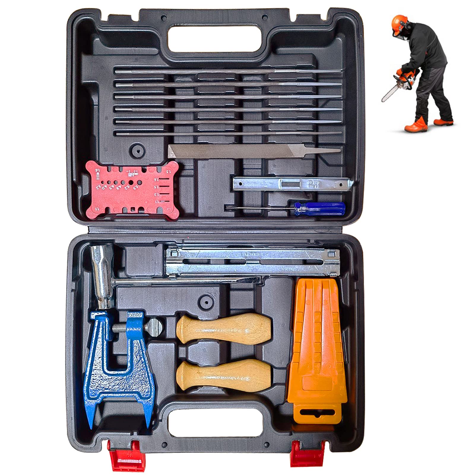 Buy BotaBay Chainsaw Chain Sharpening Kit with Hard Case Contains T