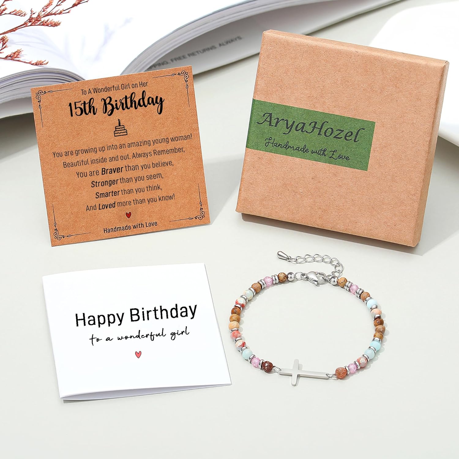 Christian Cross Bracelet for Women - Valentine's Day Gifts for Her, 13th to 60th Birthday Gifts for Women | Christmas/Graduation/Easter Gift, Religious Jewelry - Image 9